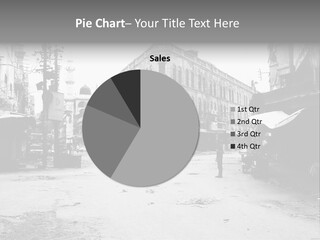 Black And White Photo Of The City PowerPoint Template