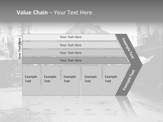 Black And White Photo Of The City PowerPoint Template