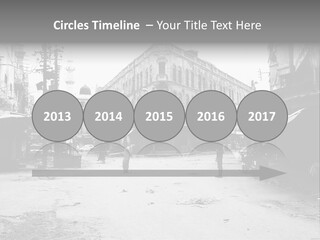 Black And White Photo Of The City PowerPoint Template