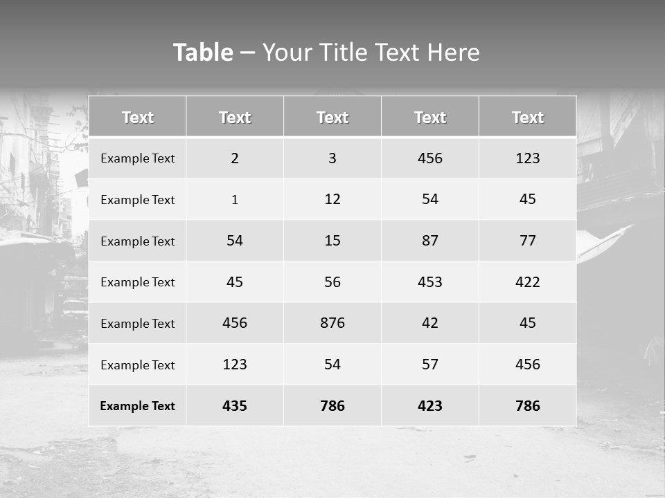 Black And White Photo Of The City PowerPoint Template