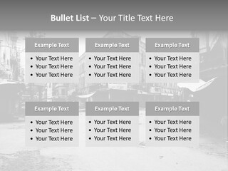 Black And White Photo Of The City PowerPoint Template