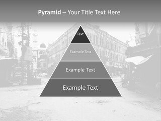 Black And White Photo Of The City PowerPoint Template