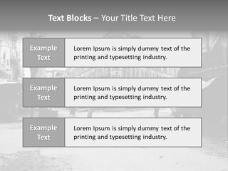 Black And White Photo Of The City PowerPoint Template