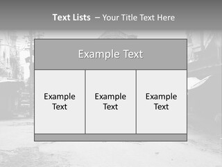 Black And White Photo Of The City PowerPoint Template