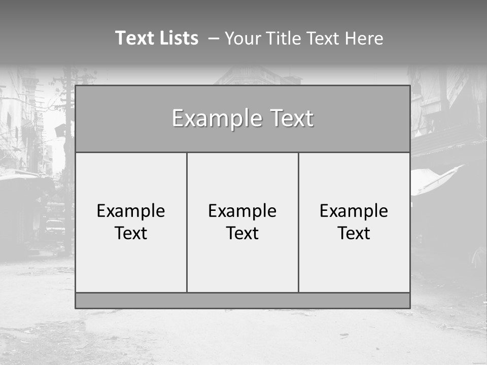 Black And White Photo Of The City PowerPoint Template