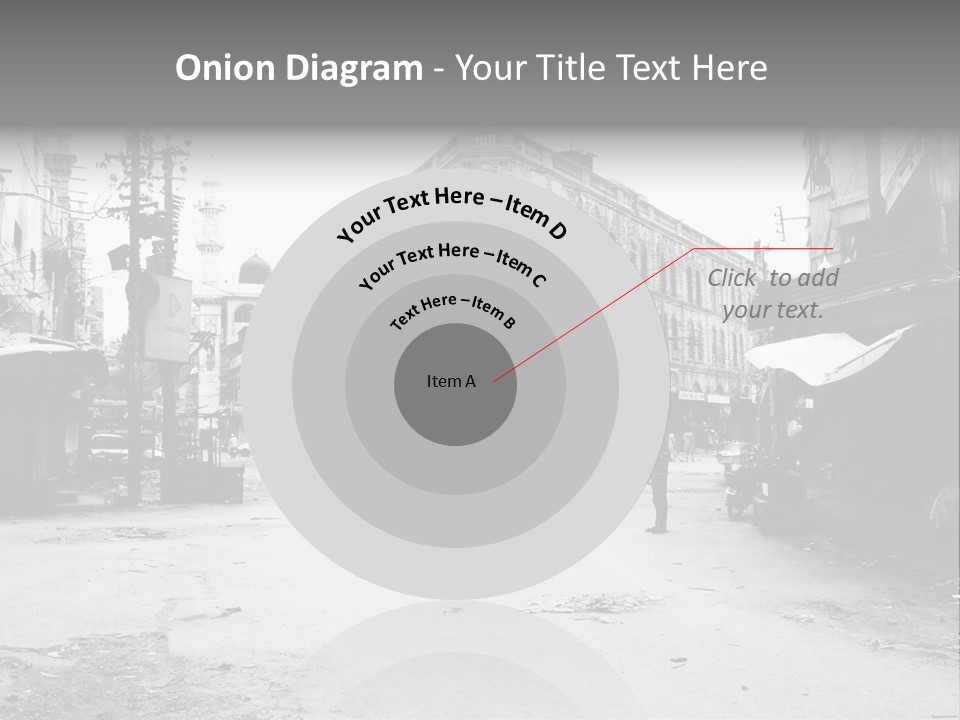 Black And White Photo Of The City PowerPoint Template