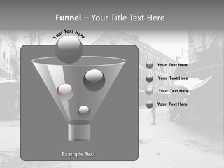 Black And White Photo Of The City PowerPoint Template
