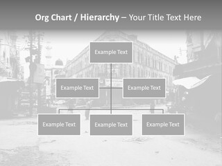 Black And White Photo Of The City PowerPoint Template