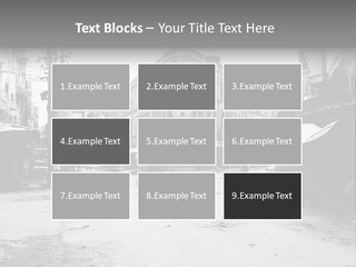 Black And White Photo Of The City PowerPoint Template