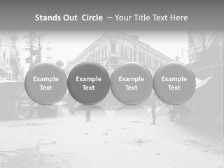 Black And White Photo Of The City PowerPoint Template