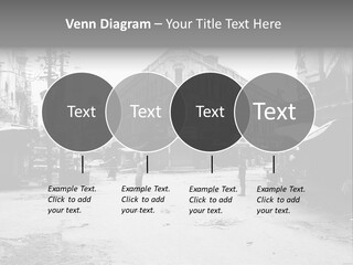 Black And White Photo Of The City PowerPoint Template