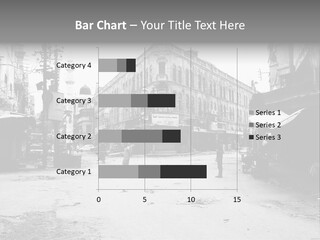 Black And White Photo Of The City PowerPoint Template