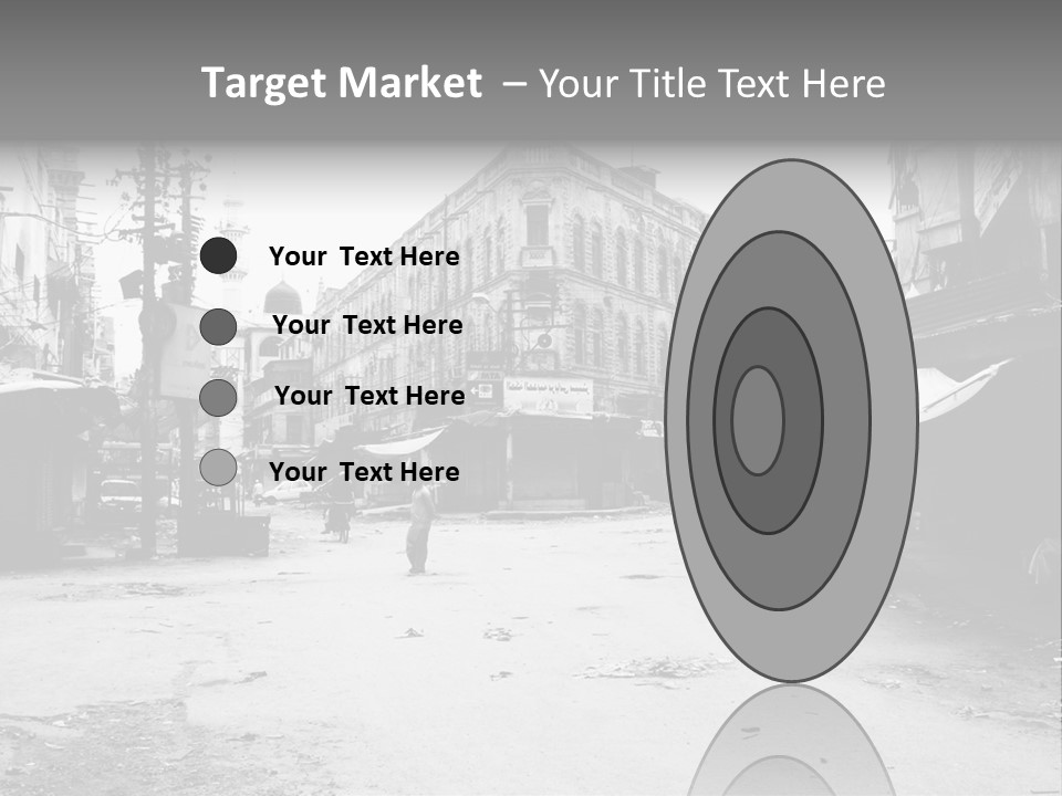 Black And White Photo Of The City PowerPoint Template