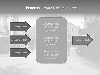 Black And White Photo Of The City PowerPoint Template