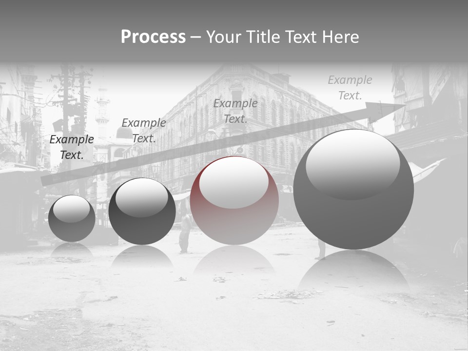 Black And White Photo Of The City PowerPoint Template