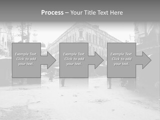 Black And White Photo Of The City PowerPoint Template