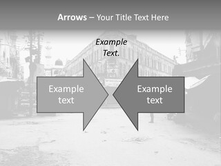 Black And White Photo Of The City PowerPoint Template