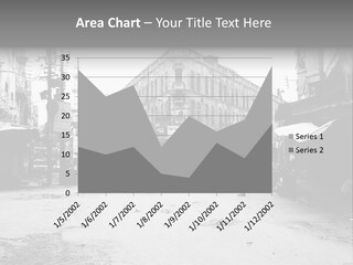 Black And White Photo Of The City PowerPoint Template