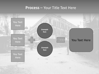 Black And White Photo Of The City PowerPoint Template