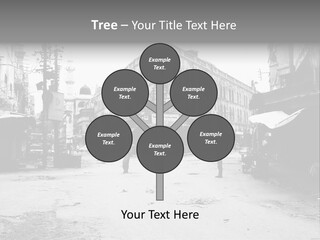 Black And White Photo Of The City PowerPoint Template