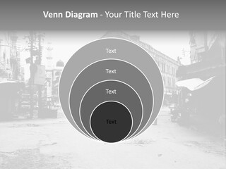 Black And White Photo Of The City PowerPoint Template