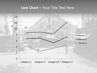 Black And White Photo Of The City PowerPoint Template