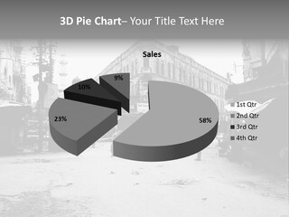 Black And White Photo Of The City PowerPoint Template