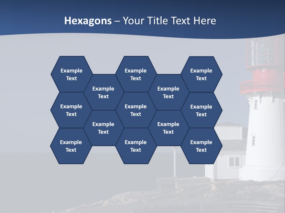 Lighthouse On The Shore PowerPoint Template