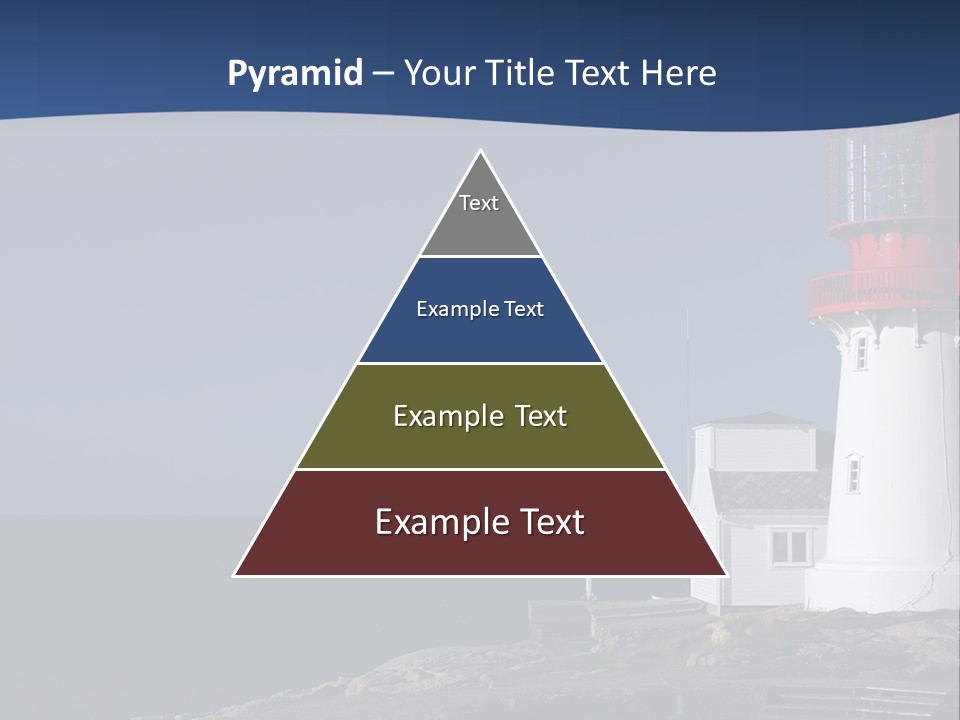 Lighthouse On The Shore PowerPoint Template