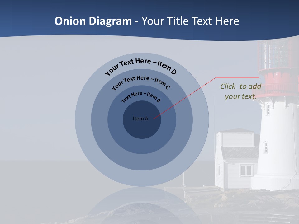 Lighthouse On The Shore PowerPoint Template