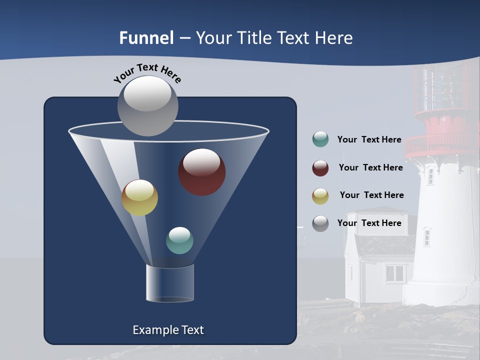 Lighthouse On The Shore PowerPoint Template