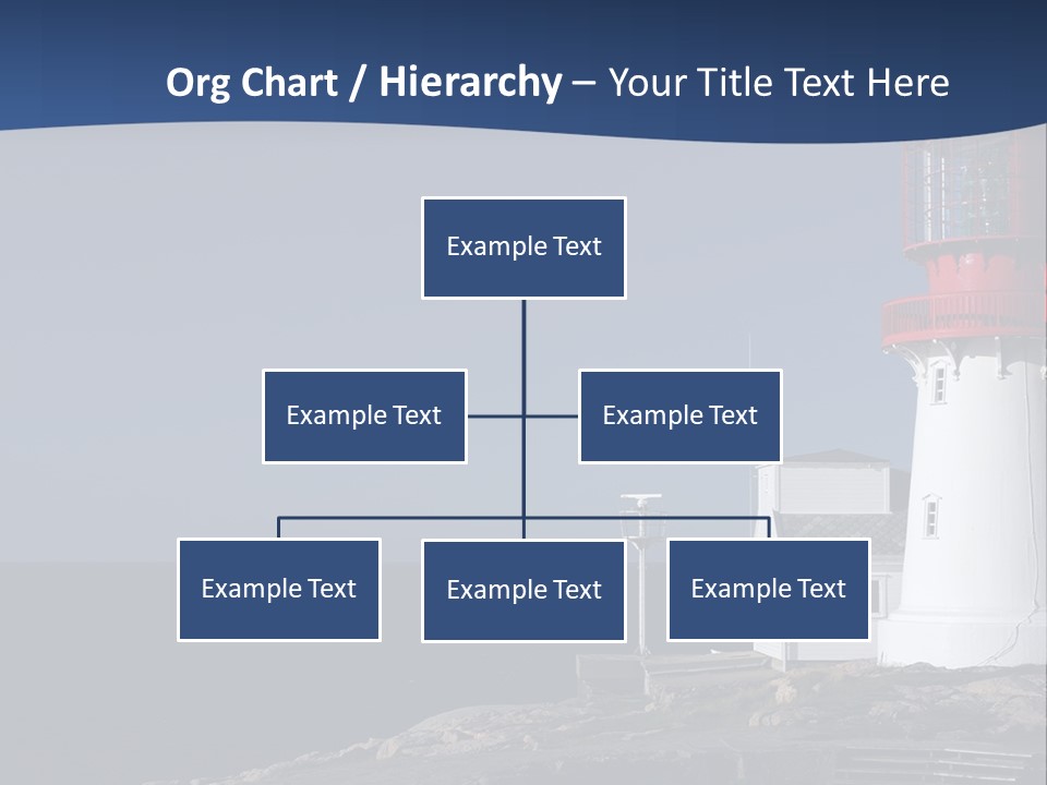 Lighthouse On The Shore PowerPoint Template