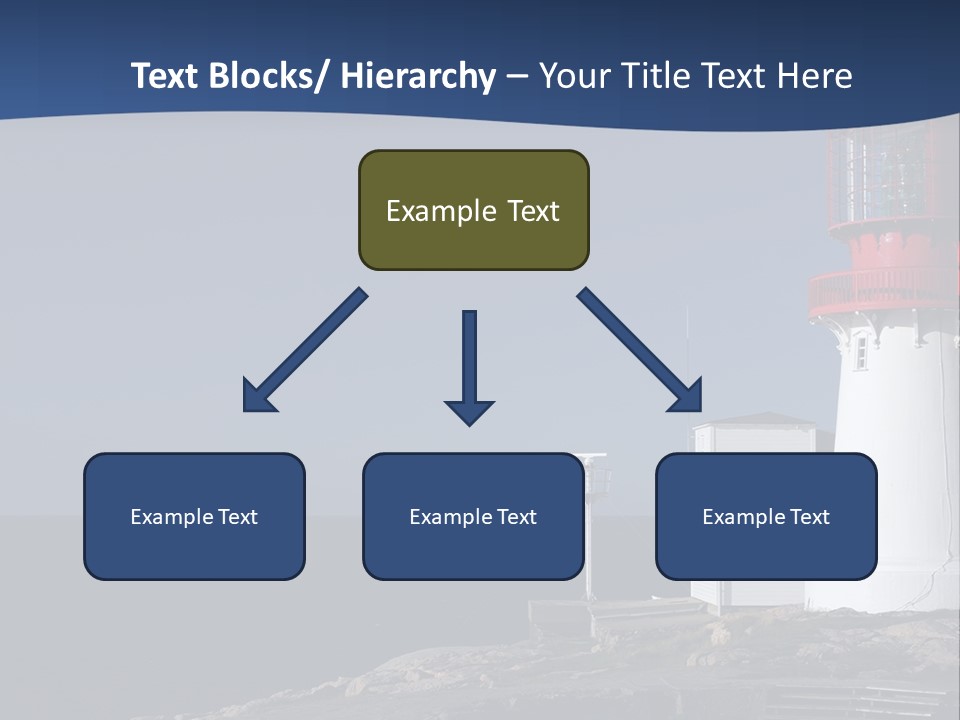 Lighthouse On The Shore PowerPoint Template