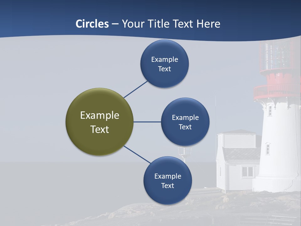 Lighthouse On The Shore PowerPoint Template