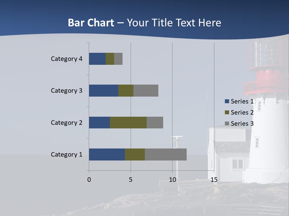 Lighthouse On The Shore PowerPoint Template