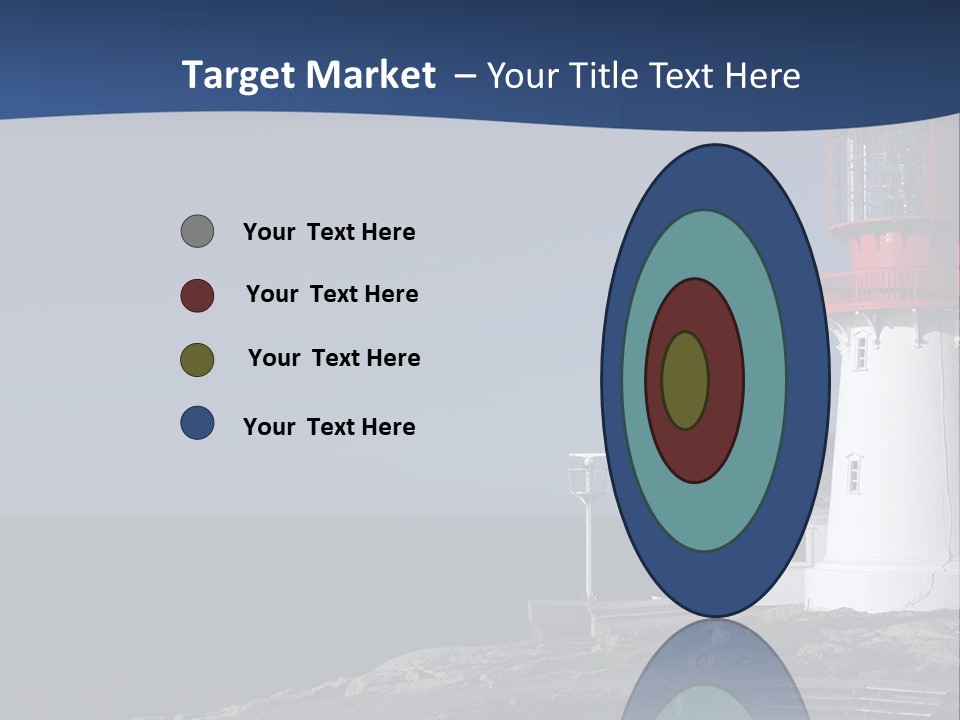 Lighthouse On The Shore PowerPoint Template