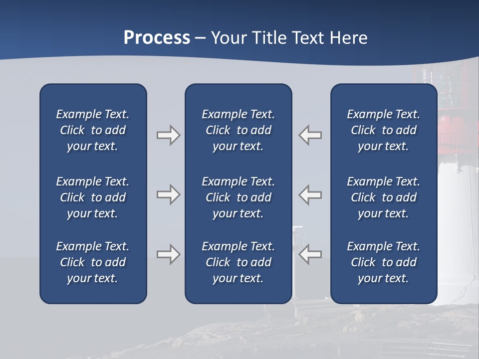 Lighthouse On The Shore PowerPoint Template