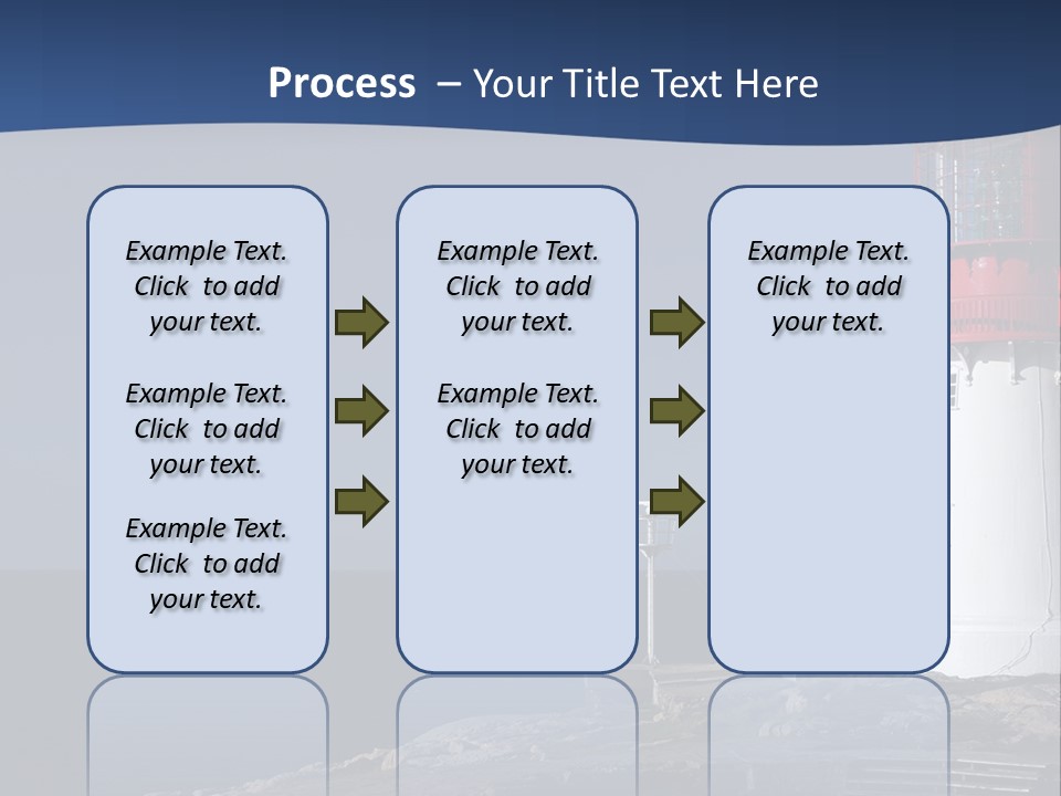 Lighthouse On The Shore PowerPoint Template