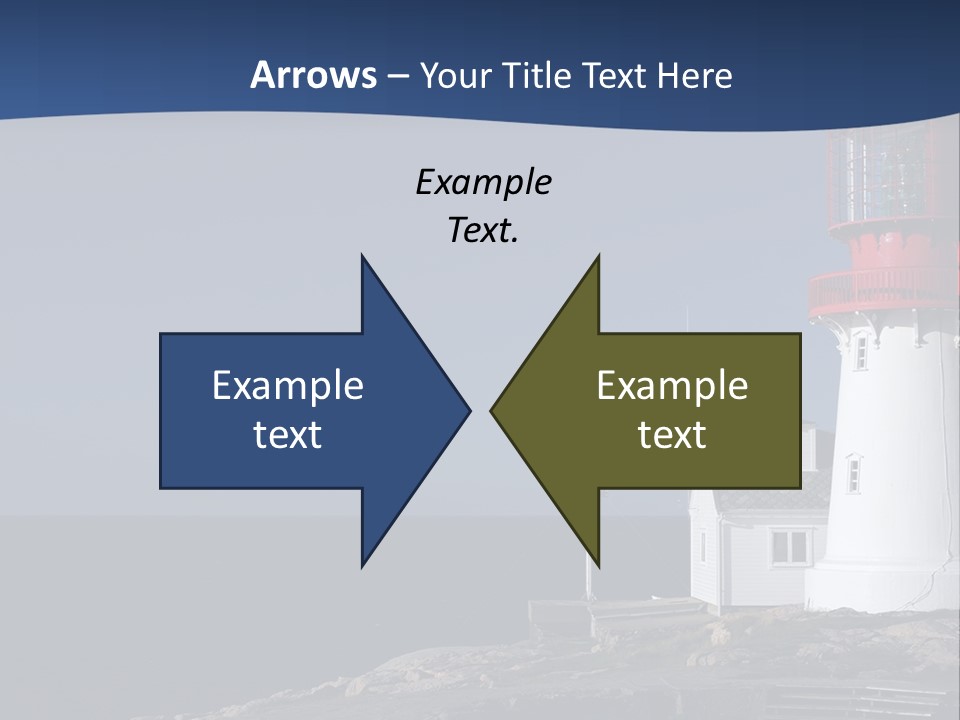 Lighthouse On The Shore PowerPoint Template