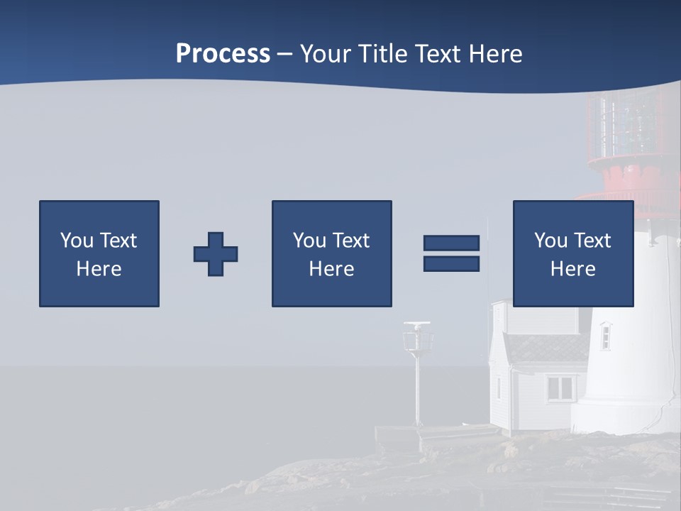 Lighthouse On The Shore PowerPoint Template