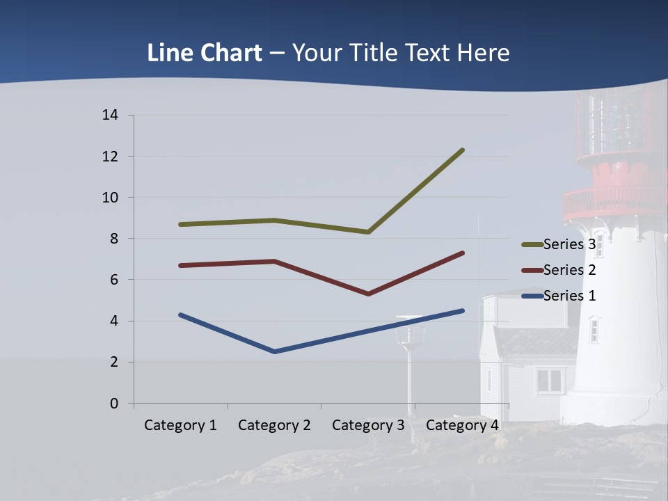 Lighthouse On The Shore PowerPoint Template