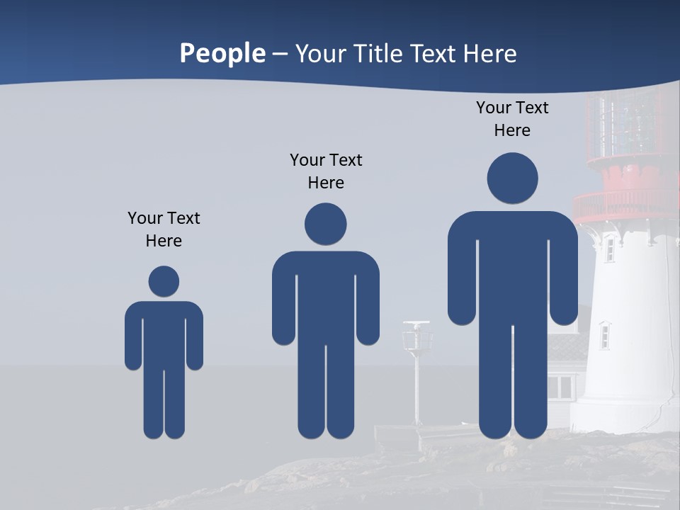 Lighthouse On The Shore PowerPoint Template