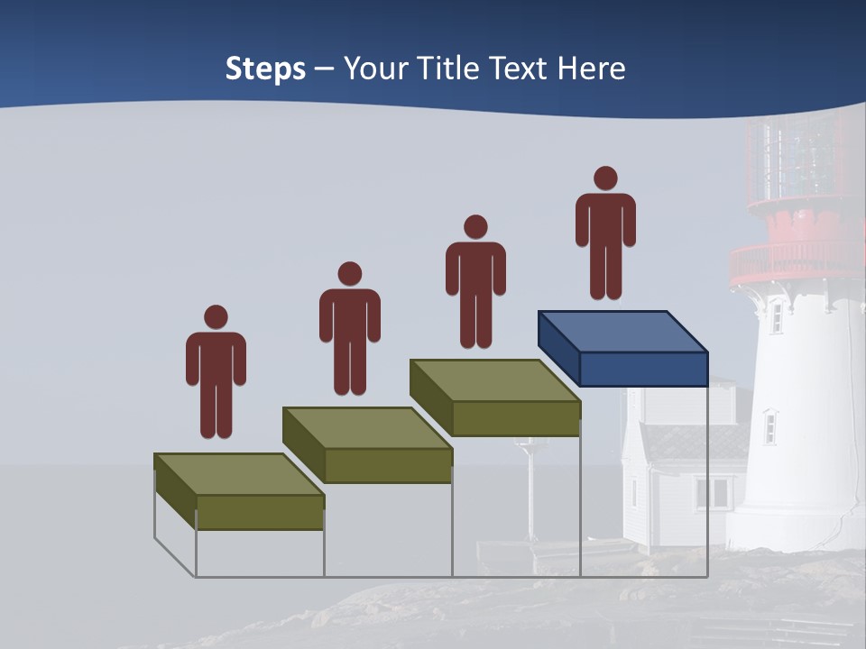 Lighthouse On The Shore PowerPoint Template