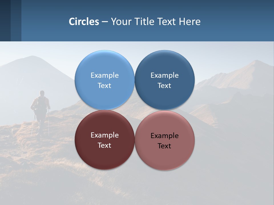 The Man Climbs The Mountains PowerPoint Template