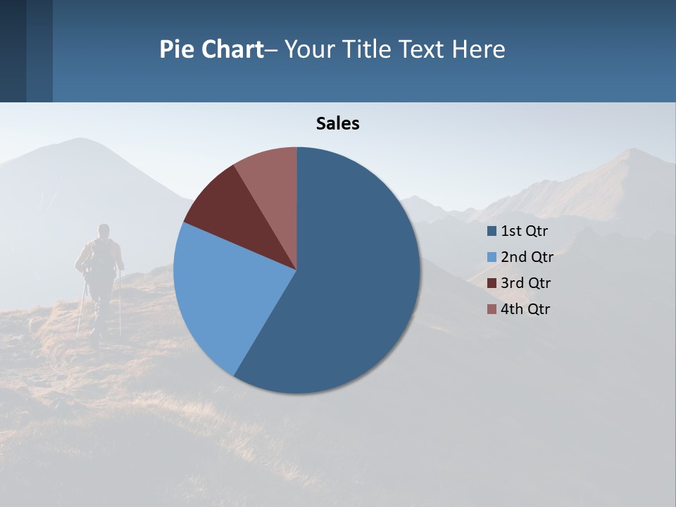 The Man Climbs The Mountains PowerPoint Template
