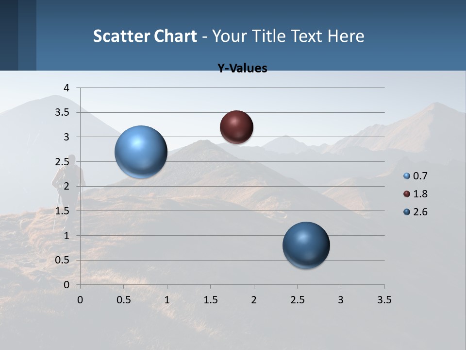 The Man Climbs The Mountains PowerPoint Template