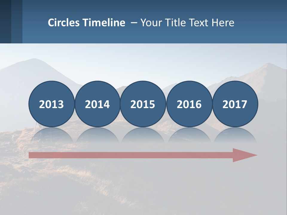 The Man Climbs The Mountains PowerPoint Template