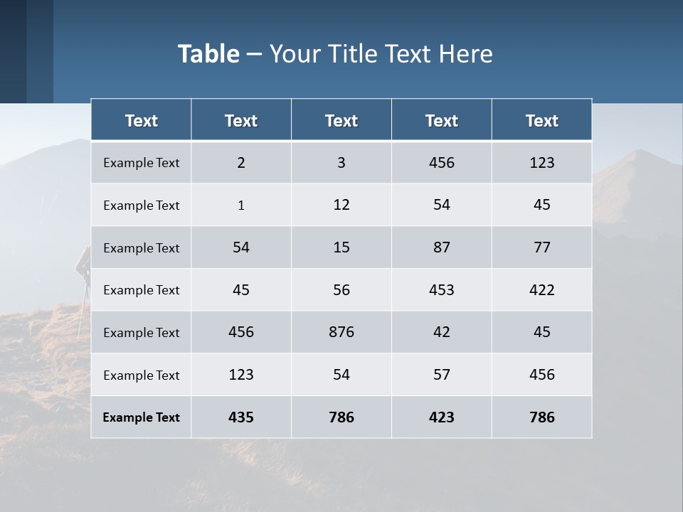 The Man Climbs The Mountains PowerPoint Template