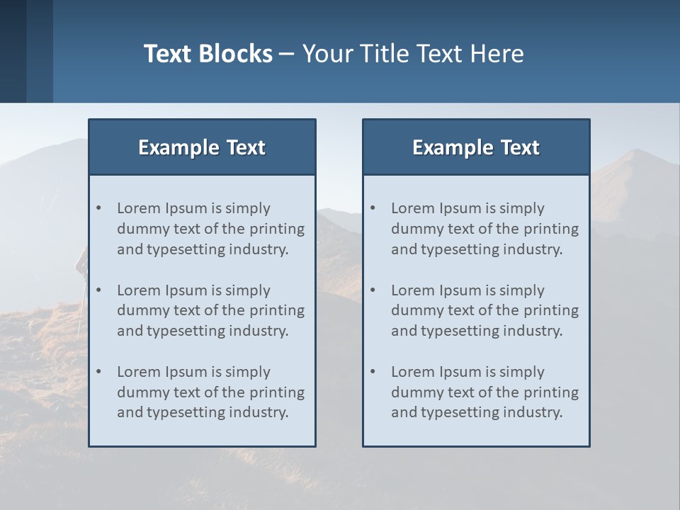 The Man Climbs The Mountains PowerPoint Template