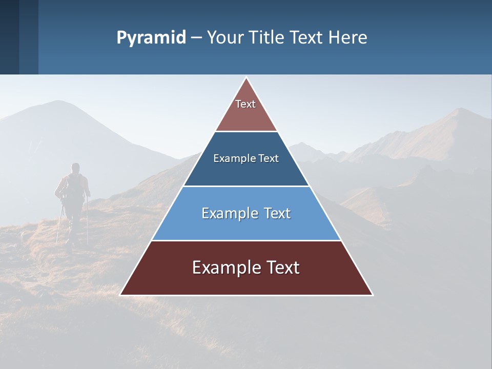 The Man Climbs The Mountains PowerPoint Template